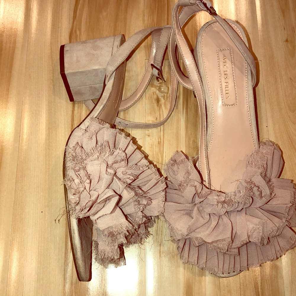 Distressed Kitten Chunky Heels